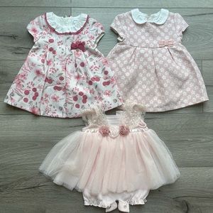 3 Infant dressesLIKE BRAND NEW! Mayoral/Miniclasix